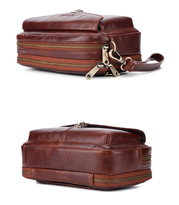 Whatna 2way 天然 牛革 ミニセカンドバッグ メンズ クラッチ バッグ小きめ 4枚カード本革収納可 防水 耐磨耗 結婚式 披露宴 バッグ カジュアルフォーマル ビジネス 冠婚葬祭 バッグ 男性用 紳士用 ブラウン黒2271-3