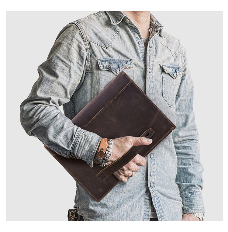 Whatna 天然 牛革 セカンドバッグ メンズ クラッチ バッグ B5サイズ iPad Pro 11収納可 本革 結婚式 披露宴 バッグ カジュアルフォーマル ビジネス 冠婚葬祭 バッグ 男性用 紳士用 ブラウンCF2016-5