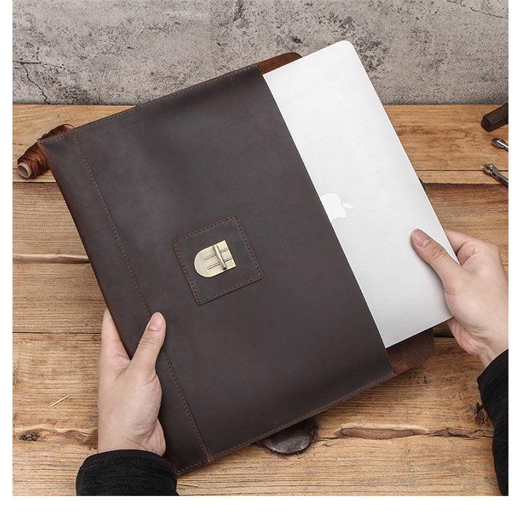 Whatna 天然 牛革 セカンドバッグ メンズ クラッチ バッグ ファイルバッグ 封筒袋 A4サイズ MacBook Pro 13.3収納 本革 結婚式 披露宴 バッグ カジュアルフォーマル ビジネス 冠婚葬祭 バッグ 男性用 紳士用 ブラウンCF2020-8