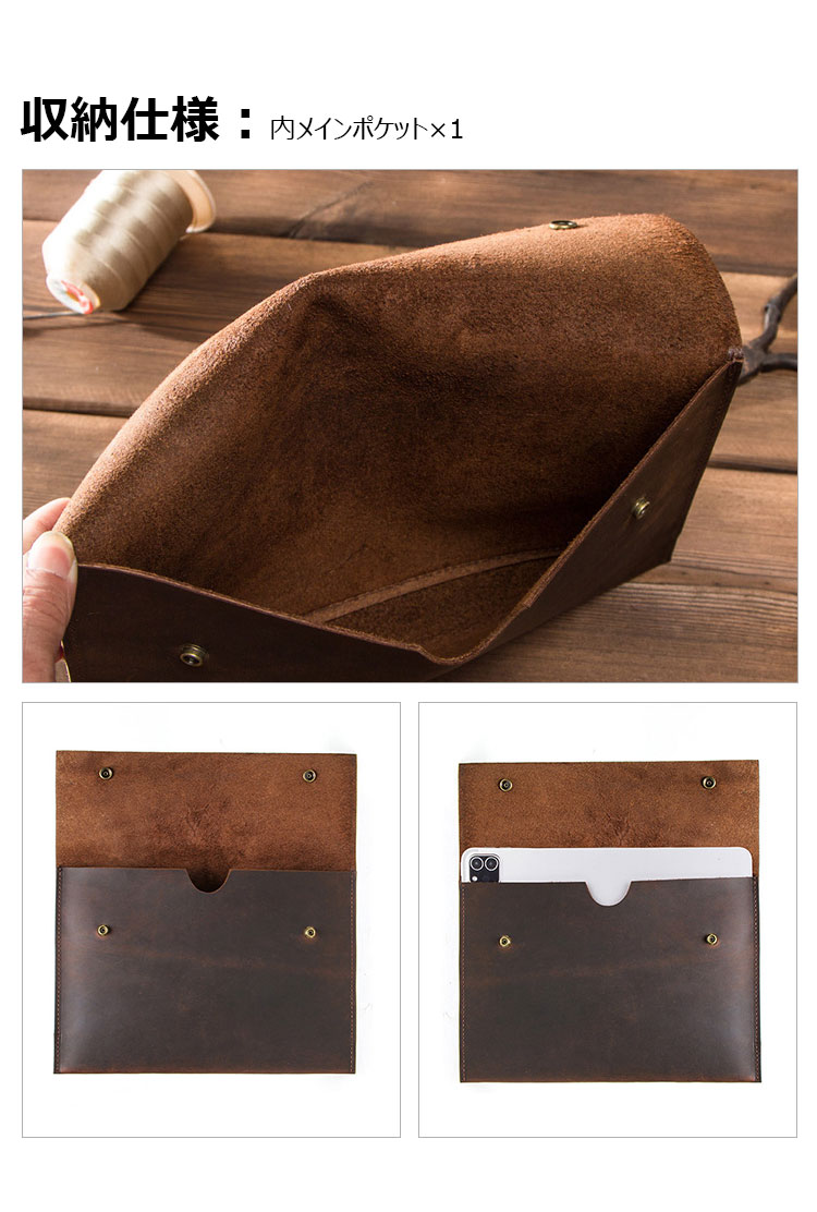 Whatna 天然 牛革 セカンドバッグ メンズ クラッチ バッグ  B5サイズ iPad Pro 11収納可 本革 結婚式 披露宴 バッグ カジュアルフォーマル ビジネス 冠婚葬祭 バッグ 男性用 紳士用 ブラウンCF2009-5