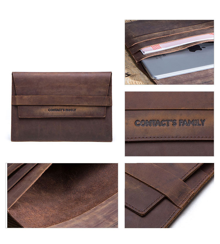 Whatna 天然 牛革 セカンドバッグ メンズ クラッチ バッグ  iPad Mini収納可 本革 結婚式 披露宴 バッグ カジュアルフォーマル ビジネス 冠婚葬祭 バッグ 男性用 紳士用 ブラウンCF2005-4