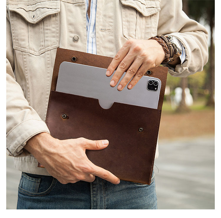 Whatna 天然 牛革 セカンドバッグ メンズ クラッチ バッグ  B5サイズ iPad Pro 11収納可 本革 結婚式 披露宴 バッグ カジュアルフォーマル ビジネス 冠婚葬祭 バッグ 男性用 紳士用 ブラウンCF2009-7