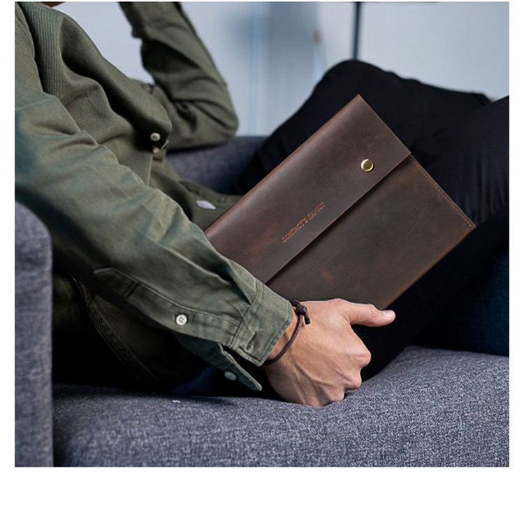 Whatna 天然 牛革 セカンドバッグ メンズ クラッチ バッグ  B5サイズ iPad Pro 11収納可 本革 結婚式 披露宴 バッグ カジュアルフォーマル ビジネス 冠婚葬祭 バッグ 男性用 紳士用 ブラウンCF2009-8
