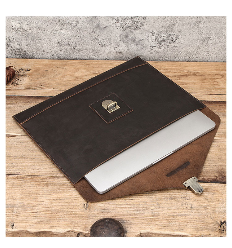 Whatna 天然 牛革 セカンドバッグ メンズ クラッチ バッグ ファイルバッグ 封筒袋 A4サイズ MacBook Pro 13.3収納 本革 結婚式 披露宴 バッグ カジュアルフォーマル ビジネス 冠婚葬祭 バッグ 男性用 紳士用 ブラウンCF2020-5