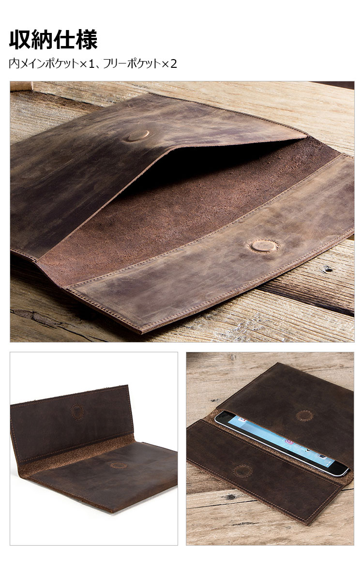 Whatna 天然 牛革 セカンドバッグ メンズ クラッチ バッグ  iPad Mini収納可 本革 結婚式 披露宴 バッグ カジュアルフォーマル ビジネス 冠婚葬祭 バッグ 男性用 紳士用 ブラウンCF2006-3