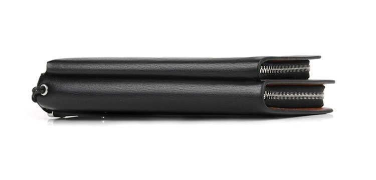 Whatna ミニセカンドバッグ メンズ バッグ 12枚カード収納 小さめ クラッチバッグ 長財布 革 手持ちバッグ メンズ ポーチ 男性用 紳士用 結婚式 冠婚葬祭 黒 ブラウンS3079-5