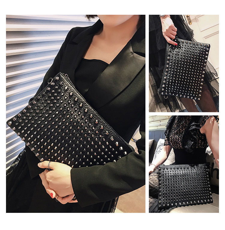 Whatna 2WAY 革 セカンド バッグ メンズ バッグ [クラッチ ショルダー 肩掛け 結婚式 バッグ] A4  9.7インチのipad収納可 手持ちバッグ ビジネス カジュアル フォーマル 冠婚葬祭 紳士用 男性用 黒（C013#）-8