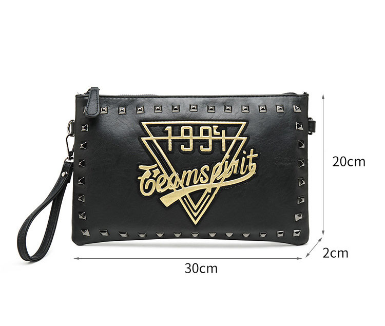 Whatna 2WAY 革 セカンド バッグ メンズ バッグ [クラッチ ショルダー 肩掛け 結婚式 バッグ] A4 6枚カード収納9.7インチのipad収納可 手持ちバッグ ビジネス カジュアル フォーマル 冠婚葬祭 紳士用 男性用 黒（A1935#）-1