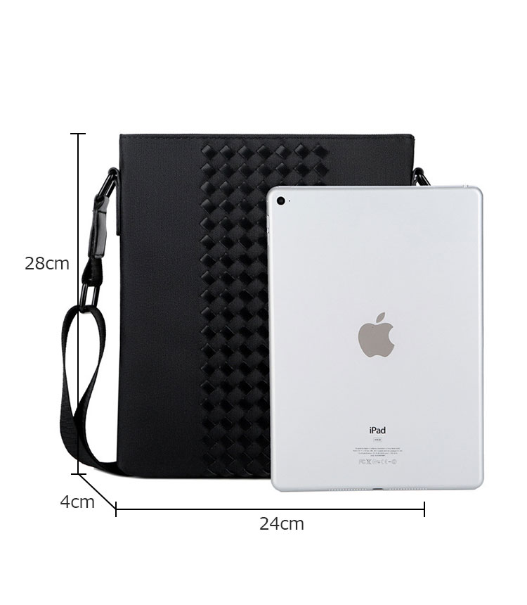 Whatna 手作り編み込み ショルダーバッグ メンズ ipad 10.5 収納可 縦型 メンズ ビジネスかばん斜めがけ 小さめメッセンジャーバッグ 斜め掛け通学通勤バッグ 肩掛けバッグ 紳士用 男性用2020-1