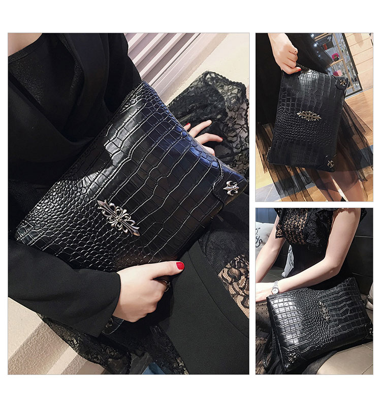 Whatna 2WAY 革 セカンド バッグ メンズ バッグ [クラッチ ショルダー 肩掛け 結婚式 バッグ] A4 10.5インチのipad収納可 手持ちバッグ ビジネス カジュアル フォーマル 冠婚葬祭 紳士用 男性用 黒（A1908#）-8