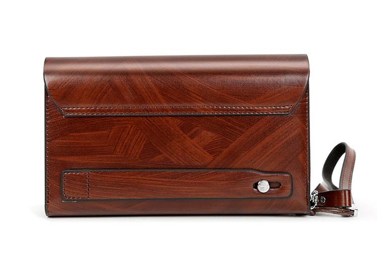 Whatna ミニセカンドバッグ メンズ バッグ 12枚カード収納 小さめ クラッチバッグ 長財布 革 手持ちバッグ メンズ ポーチ 男性用 紳士用 結婚式 冠婚葬祭 黒 ブラウンA-719-5