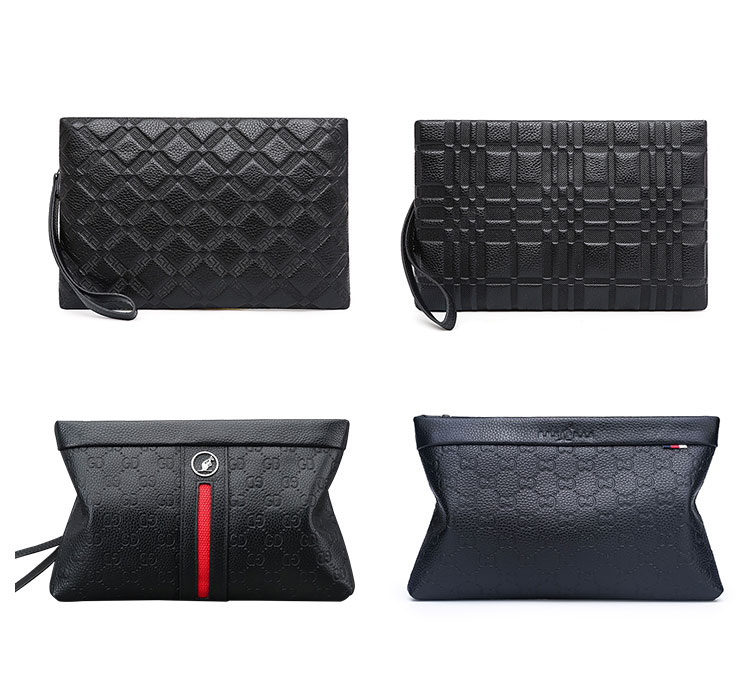 Whatna 2way牛革 セカンドバッグ メンズ クラッチ バッグ 9.7インチのipad収納可B5 6枚カード収納 小銭入 ビジネス カジュアル フォーマル 冠婚葬祭 結婚式 二次会 披露宴バッグ 紳士用 男性用 黑-1