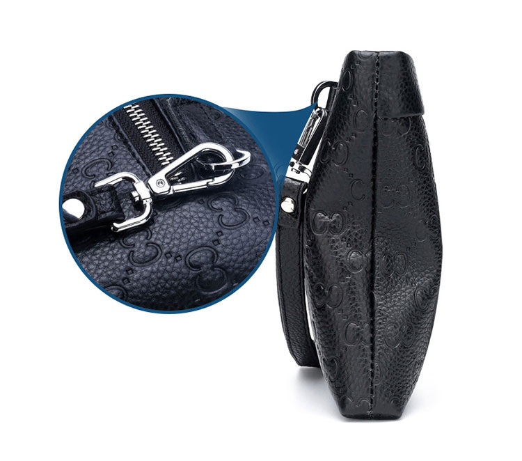 Whatna 2way牛革 セカンドバッグ メンズ クラッチ バッグ 9.7インチのipad収納可B5 6枚カード収納 小銭入 ビジネス カジュアル フォーマル 冠婚葬祭 結婚式 二次会 披露宴バッグ 紳士用 男性用 黑-8