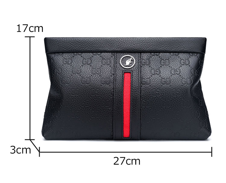 Whatna 2way牛革 セカンドバッグ メンズ クラッチ バッグ 9.7インチのipad収納可B5 6枚カード収納 小銭入 ビジネス カジュアル フォーマル 冠婚葬祭 結婚式 二次会 披露宴バッグ 紳士用 男性用 黑-3