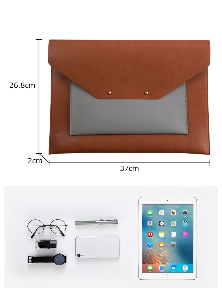 Whatna ブリーフケースA4 大きめセカン ドバッグ メンズ レディース バッグ 手持ち 13.3インチ ipad Air 収納可 ビジネス封筒袋 資料ケース ct-12-8