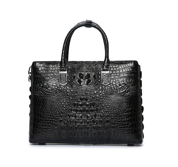 Whatna ワニ革 本革 ビジネス バッグメンズ 手提げバッグ クロコダイル革 ブリーフケース 15.6インチPC対応 旅行 出張 通勤 通学 就活 面接 バッグ かばん 男性用 1016-2