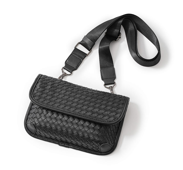 Whatna 2way ニショルダーバッグ メンズ セカンド バッグ 本革 小 横型 ハンドストラップ ショルダーベルト付属 クラッチ 肩掛け 結婚式 バッグ ビジネス フォーマル 冠婚葬祭 バッグ 紳士用 男性用 黒-15