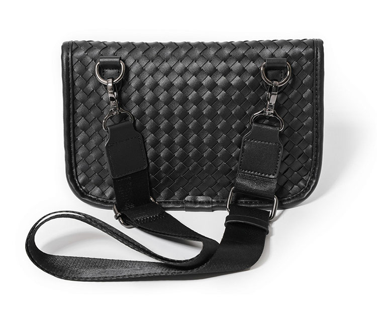 Whatna 2way ニショルダーバッグ メンズ セカンド バッグ 本革 小 横型 ハンドストラップ ショルダーベルト付属 クラッチ 肩掛け 結婚式 バッグ ビジネス フォーマル 冠婚葬祭 バッグ 紳士用 男性用 黒-14