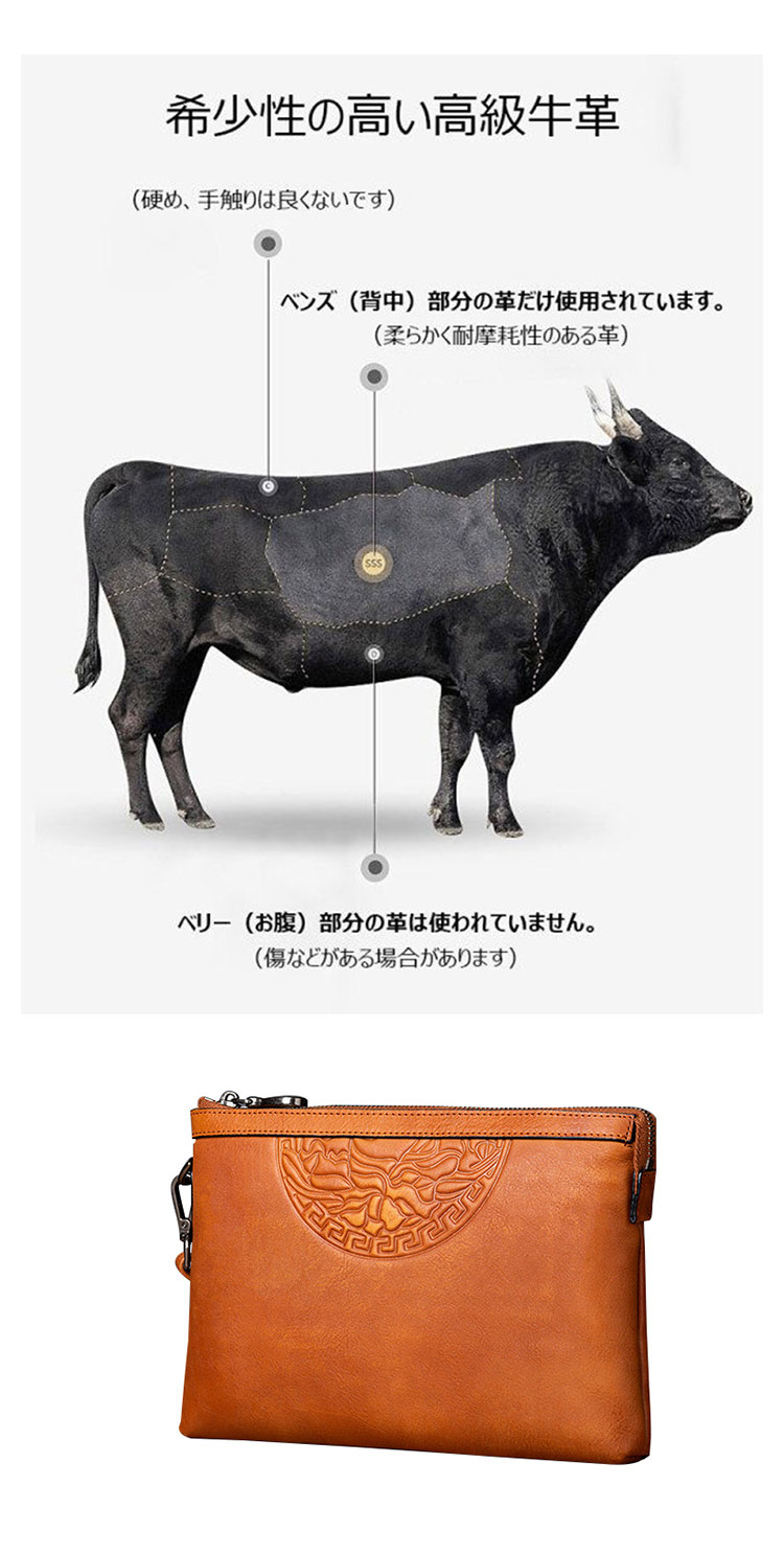 Whatna 2way 天然 牛革 セカンドバッグ メンズ クラッチ バッグ小きめ B5サイズ ipad9.7収納 イタリア 厚 手本 革 防水 耐磨耗 結婚式 披露宴 バッグ カジュアルフォーマル ビジネス 冠婚葬祭 バッグ 男性用 紳士用 ブラウン31161-9