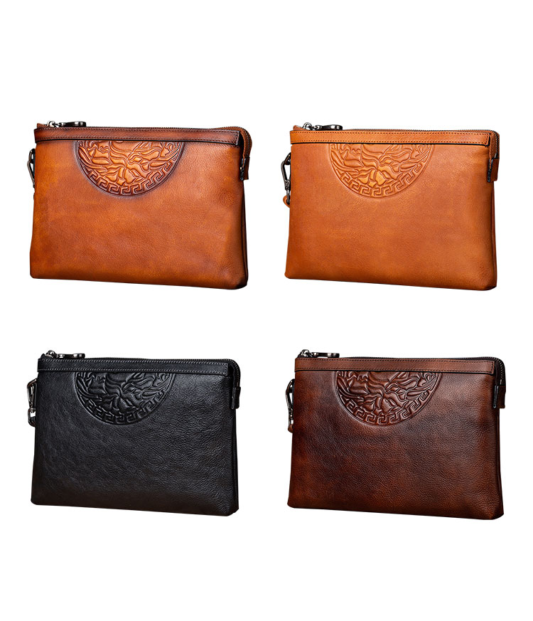 Whatna 2way 天然 牛革 セカンドバッグ メンズ クラッチ バッグ小きめ B5サイズ ipad9.7収納 イタリア 厚 手本 革 防水 耐磨耗 結婚式 披露宴 バッグ カジュアルフォーマル ビジネス 冠婚葬祭 バッグ 男性用 紳士用 ブラウン31161-1