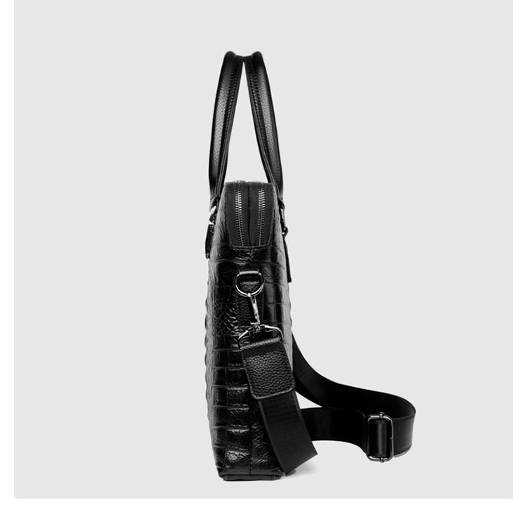 Whatna 牛革 ビジネス バッグメンズ 2way ショルダー 手提げ 本革 2室仕切 横型 ブリーフケース 14インチPC対応 旅行 出張 通勤 通学 就活 面接 バッグ かばん 男性用 XN01-2