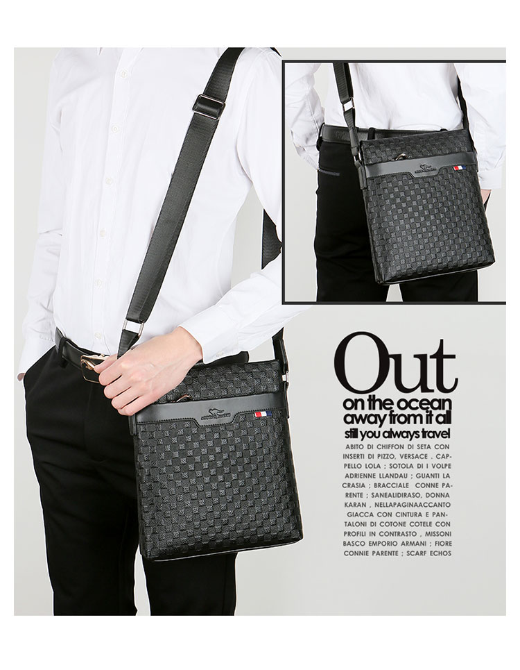 Whatna 天然 牛革ショルダーバッグ メンズ メッセンジャーバッグ厚手 本 革 レザー 縦型 小さめビジネスバッグ ipad 10.5収納可 革 通勤 通学 斜めがけバッグ オシャレ な シンプル な 軽量 実用 自転車 かばん男性用（2048）-5