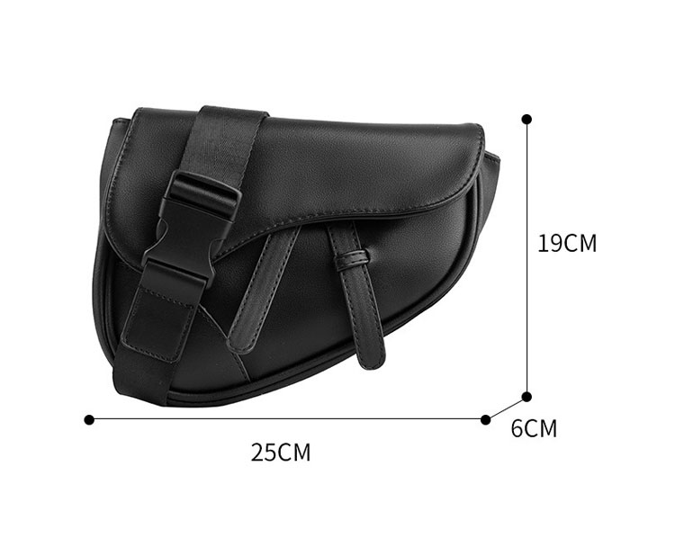 Whatna ミニショルダーバッグ メンズ レディース 2way 斜め掛け ボディーバッグ 胸バッグ 厚手 レザー  小さめ メッセンジャーバッグ 通学 通勤バッグ 軽量 実用 自転車かばん プレゼント男性 女性-2