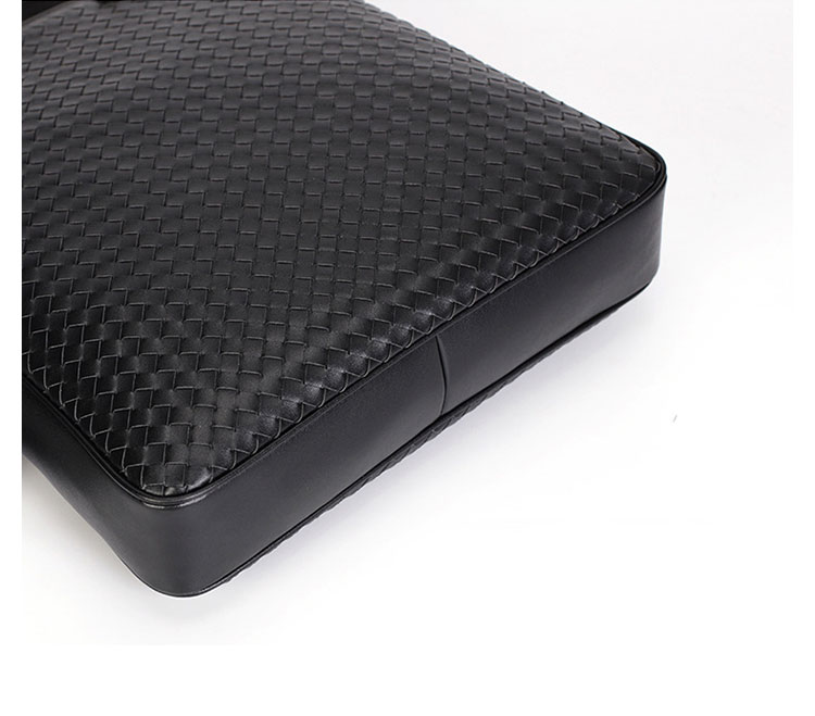 Whatna 手作り編み込み ショルダーバッグ メンズ 2way 斜め掛け 手提げバッグ セカンドバッグ ショルダーベルト付属 A4 縦型  ビジネス バッグ 通学 通勤 肩掛け バッグ 自転車かばん プレゼント男性 61698-3-9