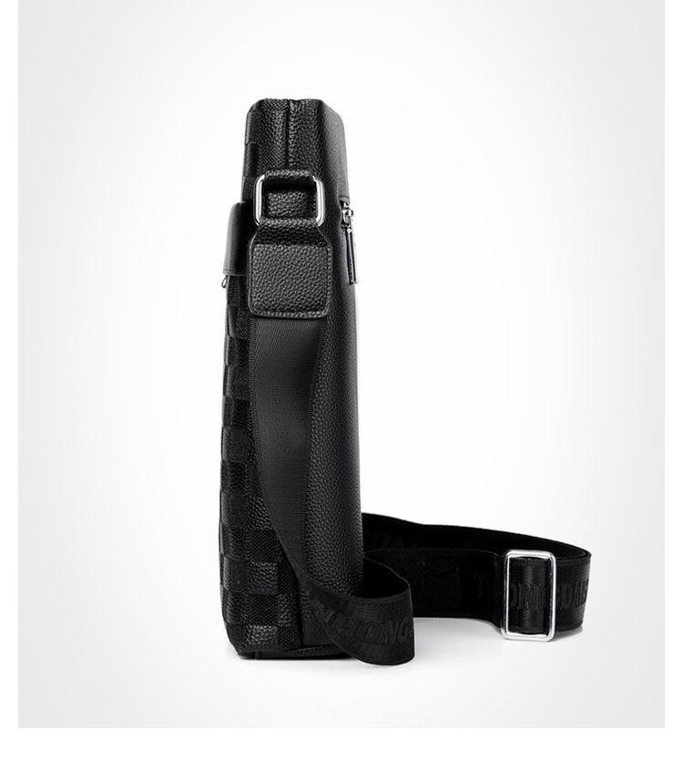 Whatna 革 ショルダーバッグ メンズ メッセンジャーバッグ厚手 レザー 縦型 小さめビジネスバッグ ipad9.7収納可 革 通勤 通学 斜めがけバッグ オシャレ な シンプル な 軽量 実用 自転車 かばん男性用930-3