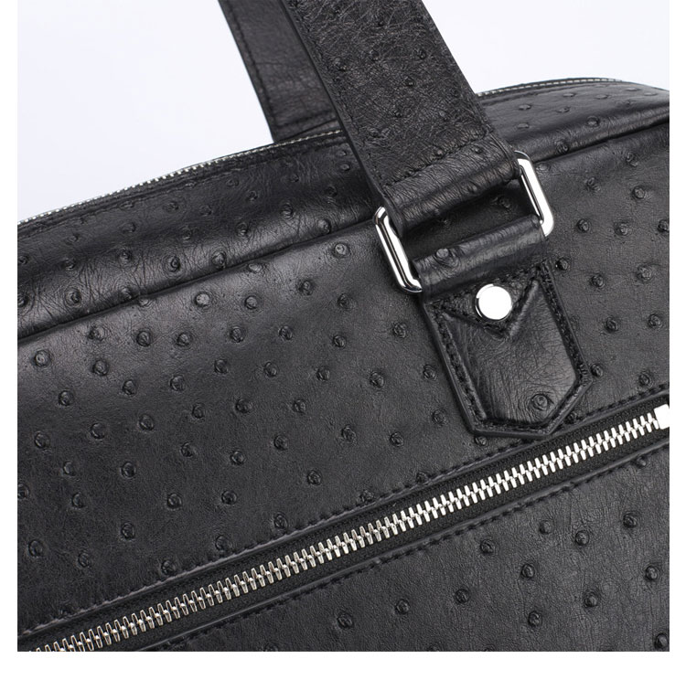 Whatna 天然 オーストリッチ 革 ビジネス バッグメンズ 2way ショルダー 手提げバッグ 本 革 ブリーフケース 15.6インチPC対応  旅行 出張 通勤 通学 就活 面接 バッグ かばん 男性用 1073t | Whatna