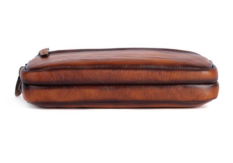 Whatna 2way 天然 牛革 ミニセカンドバッグ メンズ クラッチ バッグ小きめ本革 防水 耐磨耗 2室仕切 結婚式 披露宴 バッグ カジュアルフォーマル ビジネス 冠婚葬祭 バッグ 男性用 紳士用 ブラウン31115-2