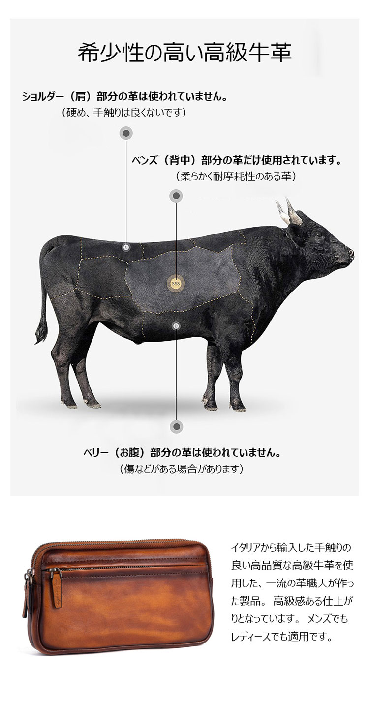 Whatna 2way 天然 牛革 ミニセカンドバッグ メンズ クラッチ バッグ小きめ本革 防水 耐磨耗 2室仕切 結婚式 披露宴 バッグ カジュアルフォーマル ビジネス 冠婚葬祭 バッグ 男性用 紳士用 ブラウン31115-8