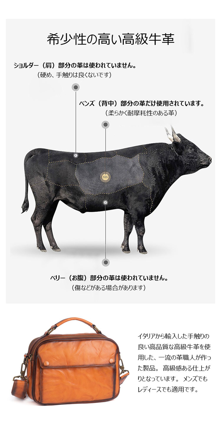 Whatna アンティーク風合い鞣し天然牛革 ショルダーバッグ メンズ 2way 斜め掛け 手提げ バッグ 2室仕切 本革 レザー小さめ メッセンジャーバッグ 通学 通勤バッグ 軽量 実用 自転車かばん プレゼント男性 黒 ブラウン-11