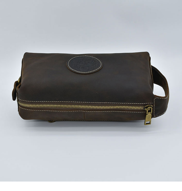 Whatna 2way 天然 牛革 ミニセカンドバッグ メンズ クラッチ バッグ小きめ本革 防水 耐磨耗 結婚式 披露宴 バッグ カジュアルフォーマル ビジネス 冠婚葬祭 バッグ 男性用 紳士用 ブラウンM1129-7