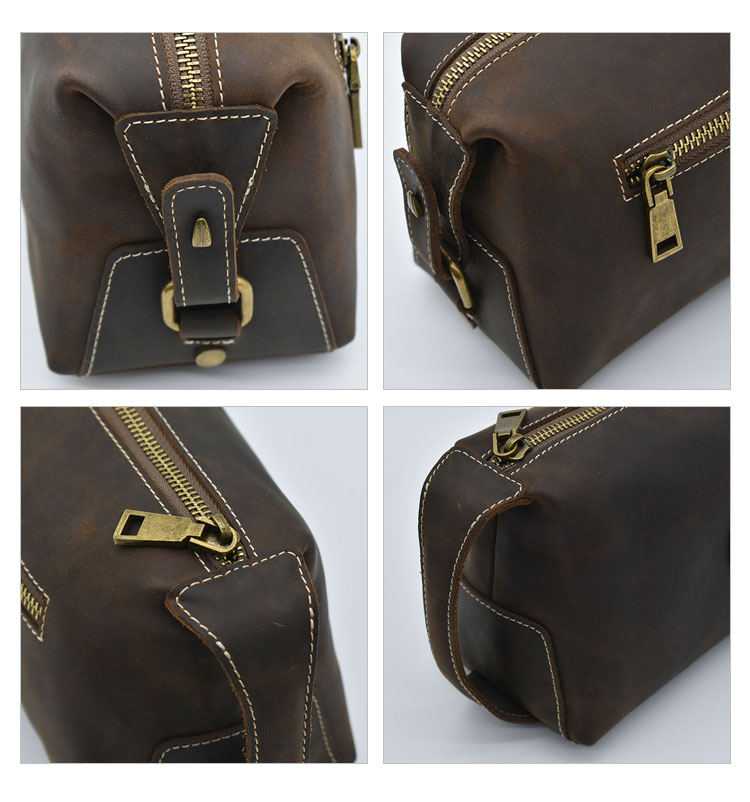 Whatna 2way 天然 牛革 ミニセカンドバッグ メンズ クラッチ バッグ小きめ本革 防水 耐磨耗 結婚式 披露宴 バッグ カジュアルフォーマル ビジネス 冠婚葬祭 バッグ 男性用 紳士用 ブラウンM1129-10