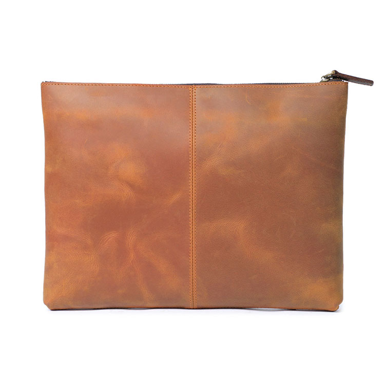 Whatna 天然 牛革 セカンドバッグ メンズ クラッチ バッグ 大さファイルバッグ 封筒袋 A4サイズ 15.6インチ ipadpro収納可 結婚式バッグ カジュアルフォーマル ビジネス 冠婚葬祭 バッグ 男性用 紳士用 ブラウン 2085-3