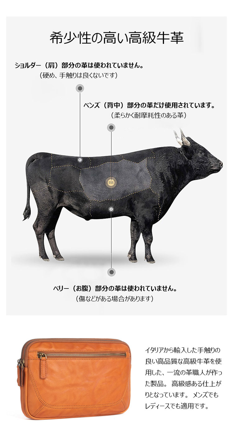 Whatna アンティーク風合い鞣し牛革 ウエストポーチ ウエストバッグ メンズ ミニショルダーバッグ 手作業で作 2室仕切 男女兼用 本革 斜めがけ ボディバッグ ワンショルダー バッグ 軽量黒ブラウン-9