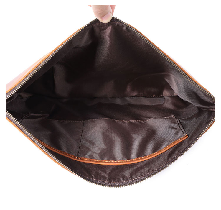 Whatna 天然 牛革 セカンドバッグ メンズ クラッチ バッグ 大さファイルバッグ 封筒袋 A4サイズ 15.6インチ ipadpro収納可 結婚式バッグ カジュアルフォーマル ビジネス 冠婚葬祭 バッグ 男性用 紳士用 ブラウン 2085-6