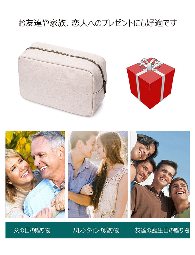 Whatna 厚手帆布 ミニセカンドバッグ メンズ レディース バッグ 小さい 化粧かば ポーチ 小銭入れ Ipad Mini収納可 カジュアル バッグ 手持ち バッグ 小鞄 紳士用 男性用 女性用バッグ 2117-7