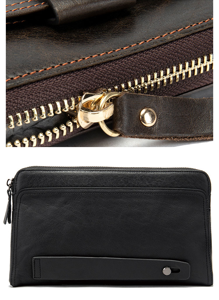 Whatna 2way 天然 牛革 ミニセカンドバッグ メンズ クラッチ バッグ小きめ カード6枚収納可 本革 防水 耐磨耗 結婚式 披露宴 バッグ カジュアルフォーマル ビジネス 冠婚葬祭 バッグ 男性用 紳士用 ブラウン9041-9