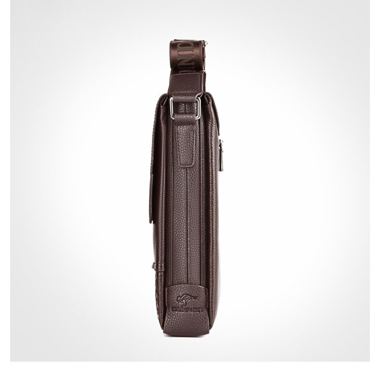 Whatna 革 フラップ ショルダーバッグ メンズ 3室仕切 盗難防止 ipad 9.7 収納可 縦型 メンズ ビジネスかばん斜めがけ 小さめメッセンジャーバッグ 斜め掛け通学通勤バッグ 肩掛けバッグ 紳士用 男性用 BL9960-2-3