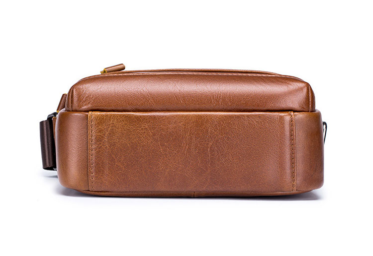 Whatna 天然 牛革 ショルダーバッグ メンズ 2way 斜め掛け 手提げバッグ セカンドバッグ Ipad9.7収納可 縦型 小さめ メッセンジャーバッグ 通学 通勤 肩掛け バッグ 自転車かばん プレゼント男性 91328-4