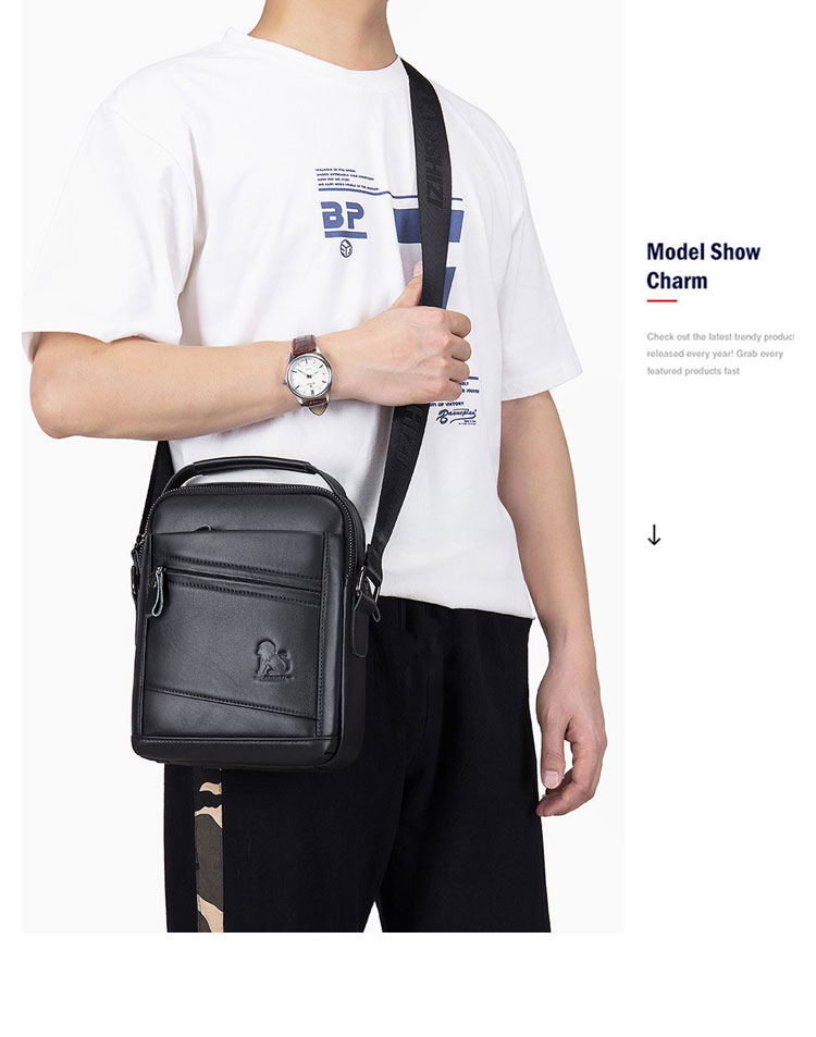 Whatna 天然 牛革 ショルダーバッグ メンズ 2way 斜め掛け 手提げバッグ セカンドバッグ Ipad9.7収納可 縦型 小さめ メッセンジャーバッグ 通学 通勤 肩掛け バッグ 自転車かばん プレゼント男性 91328-9