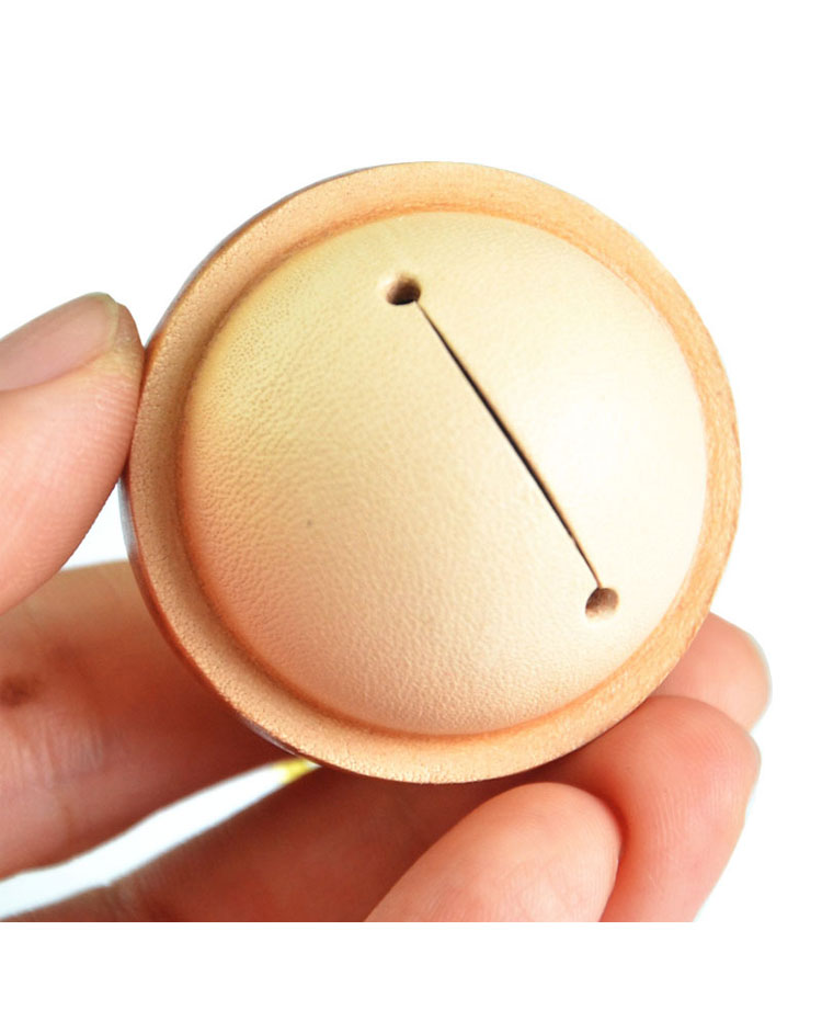 Whatnaりアンティーク風合い鞣し牛革 手作り キーホルダー・チェーン メンズ レディース 本革 鈴 ベル付-11