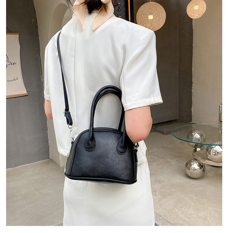 Whatna 天然 牛革 ミニショルダーバッグ レディース 2way 斜め掛け 手提げバッグ ショルダーベルト付属 厚手レザー本革 横 型 小さめ メッセンジャーバッグ 通学 通勤バッグ 軽量 実用 プレゼント女性 黒（1315）-7