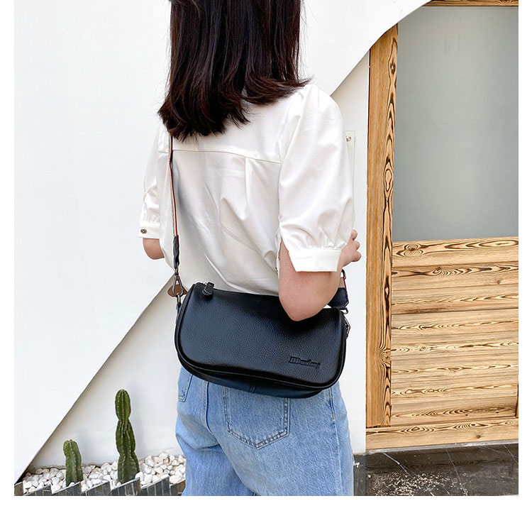 Whatna 天然 牛革 ショルダーバッグ レディース メッセンジャーバッグ小さめ ビジネスバッグ ipad Mini収納可 横型 本革 通勤 通学 斜めがけバッグ オシャレ な シンプル な 軽量 実用 自転車 かばん女性用 黒-7