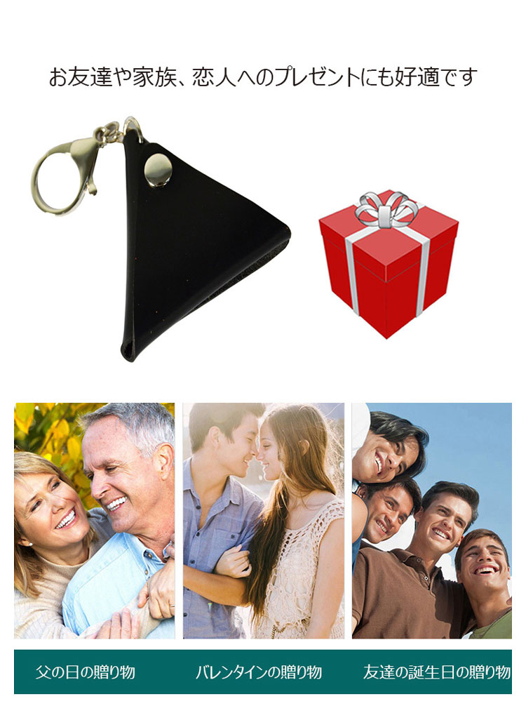 Whatna 天然 厚 手 牛革 小銭入れ コインケース メンズ レディース キーチェーン付き キーホルダー・チェーン  H-11-22-01-01-6