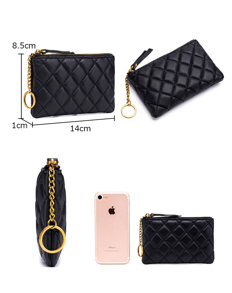 Whatna 羊革 小銭入れ コインケース  レディース 本革薄い財布 短財布 ミニ財布 カード入れ  札入れCL-1830-3