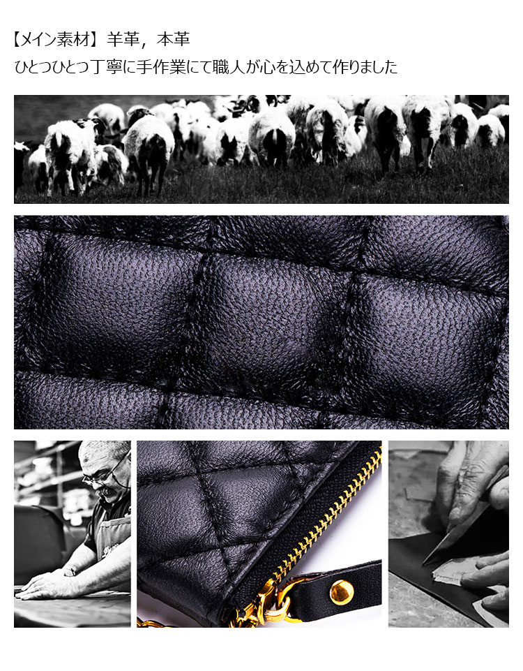 Whatna 羊革 小銭入れ コインケース  レディース 本革薄い財布 短財布 ミニ財布 カード入れ  札入れCL-1830-5