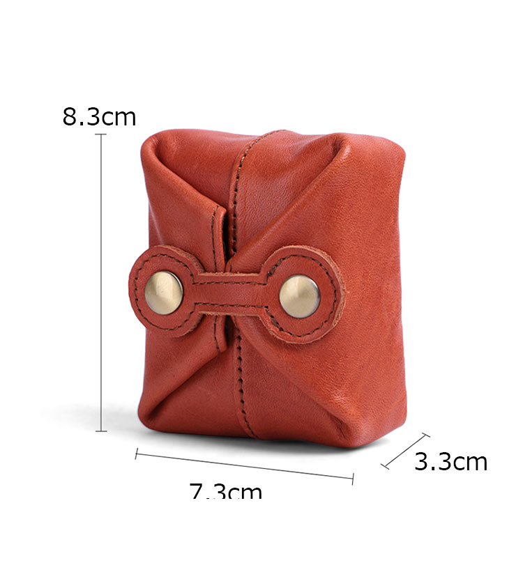 Whatna 天然 厚 手 牛革 小銭入れ コインケース メンズ レディースミニジュエリーボック イヤホン収納ケース 本 革 防 水 お家はもちろん、旅行、出張持ち運び便利なK088-1